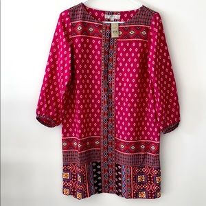 Loft shift dress with printed design